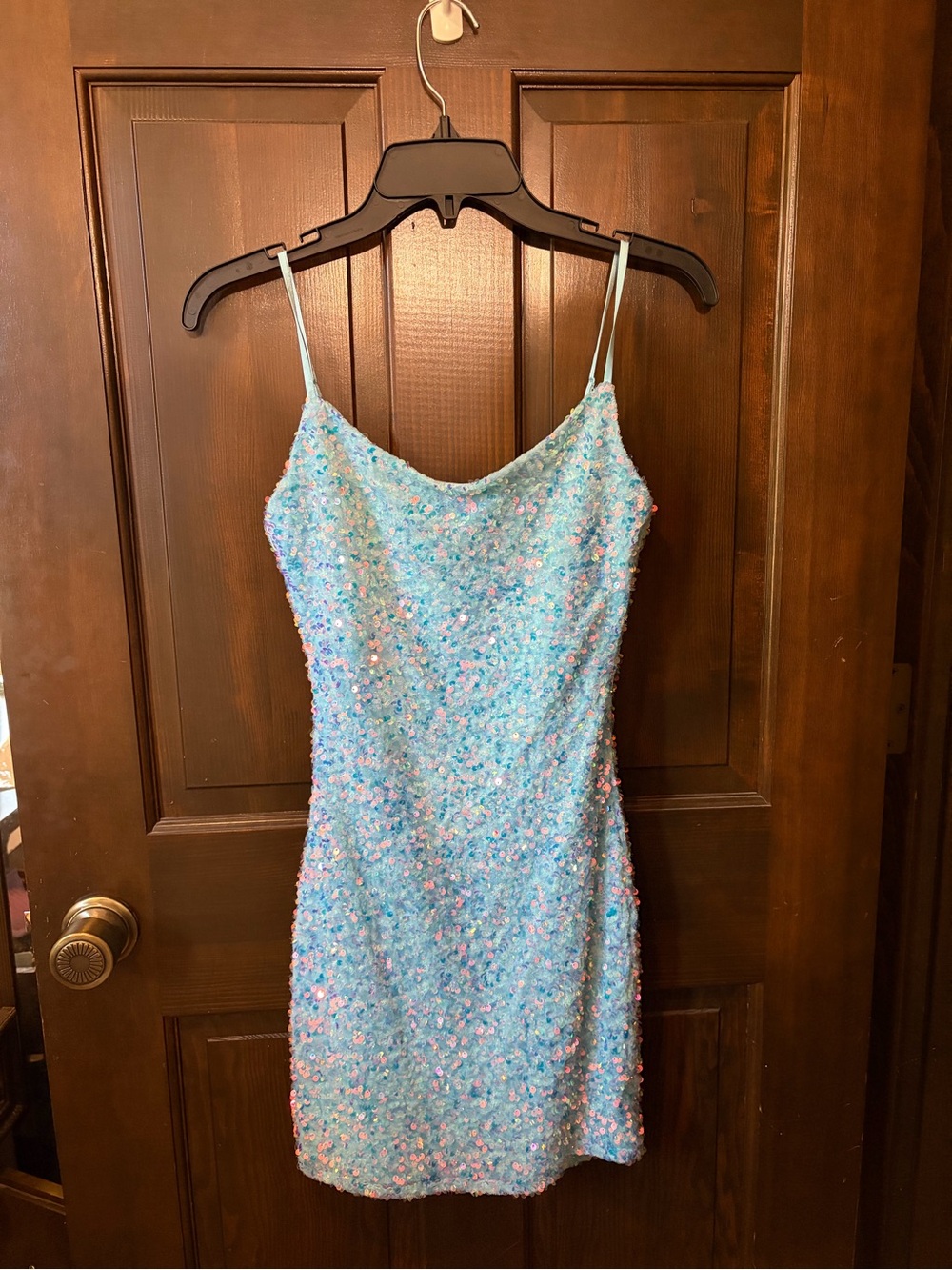 B. Smart Pastel Sequin Mini Dress